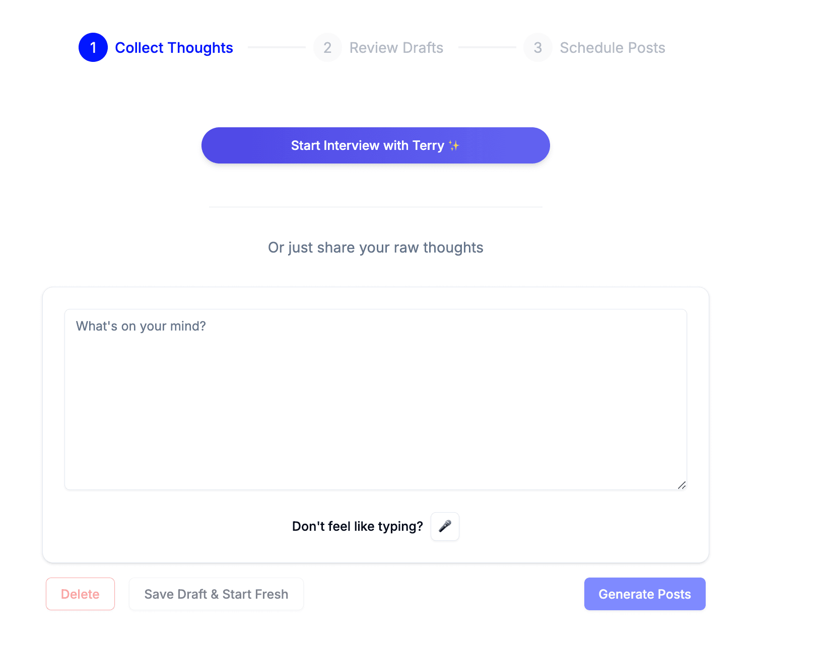 BIP dashboard preview showing the content creation interface